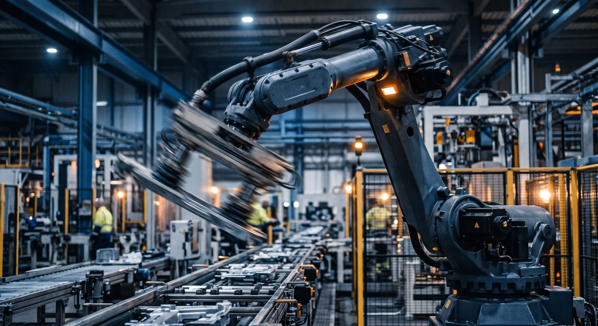 Robotic end-of-arm tooling on a collaborative robot